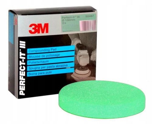 Gąbka polerska 3M 50487 zielona 150 mm