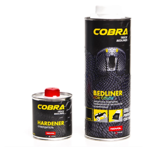 Novol Cobra Truck Bedliner 600ml + 200ml Utwardzacz – Do barwienia